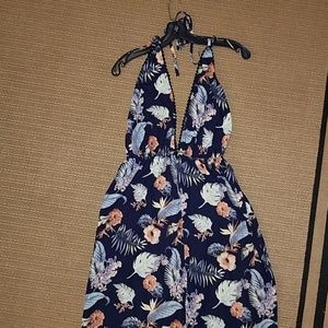 Tropical print jumpsuit